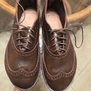 Classic Brown Leather Men's Oxfords